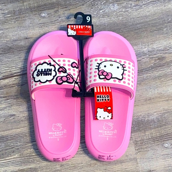 NWT HELLO KITTY Slides Sandals 9 - Picture 1 of 4
